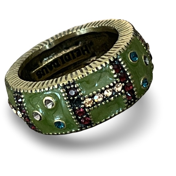 Heidi Daus Enameled Swarovski Crystal Stacking Ring Set Size 8 - Picture 11 of 16